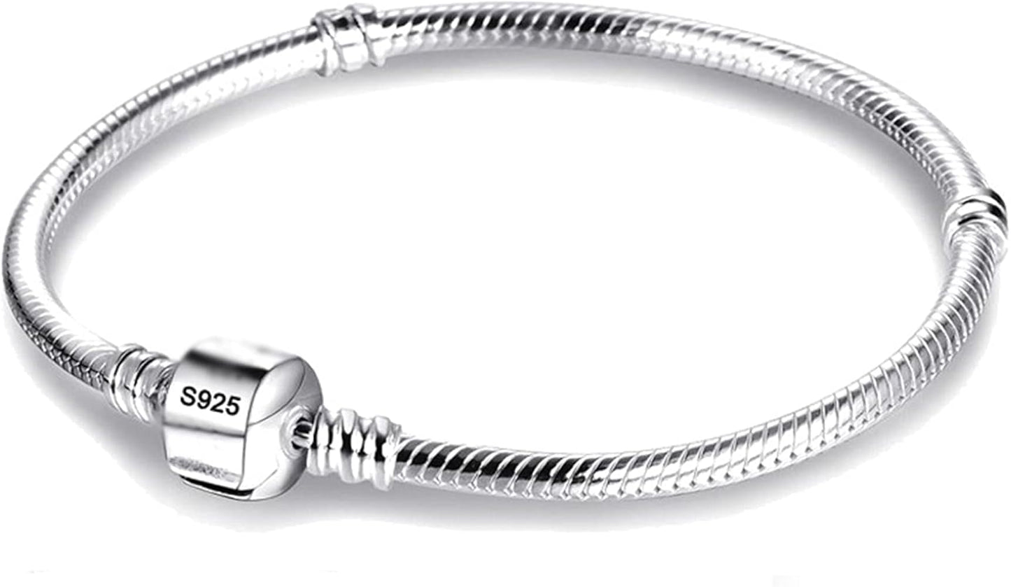 Rose Gold & Silver Color Snake Chain Bracelets