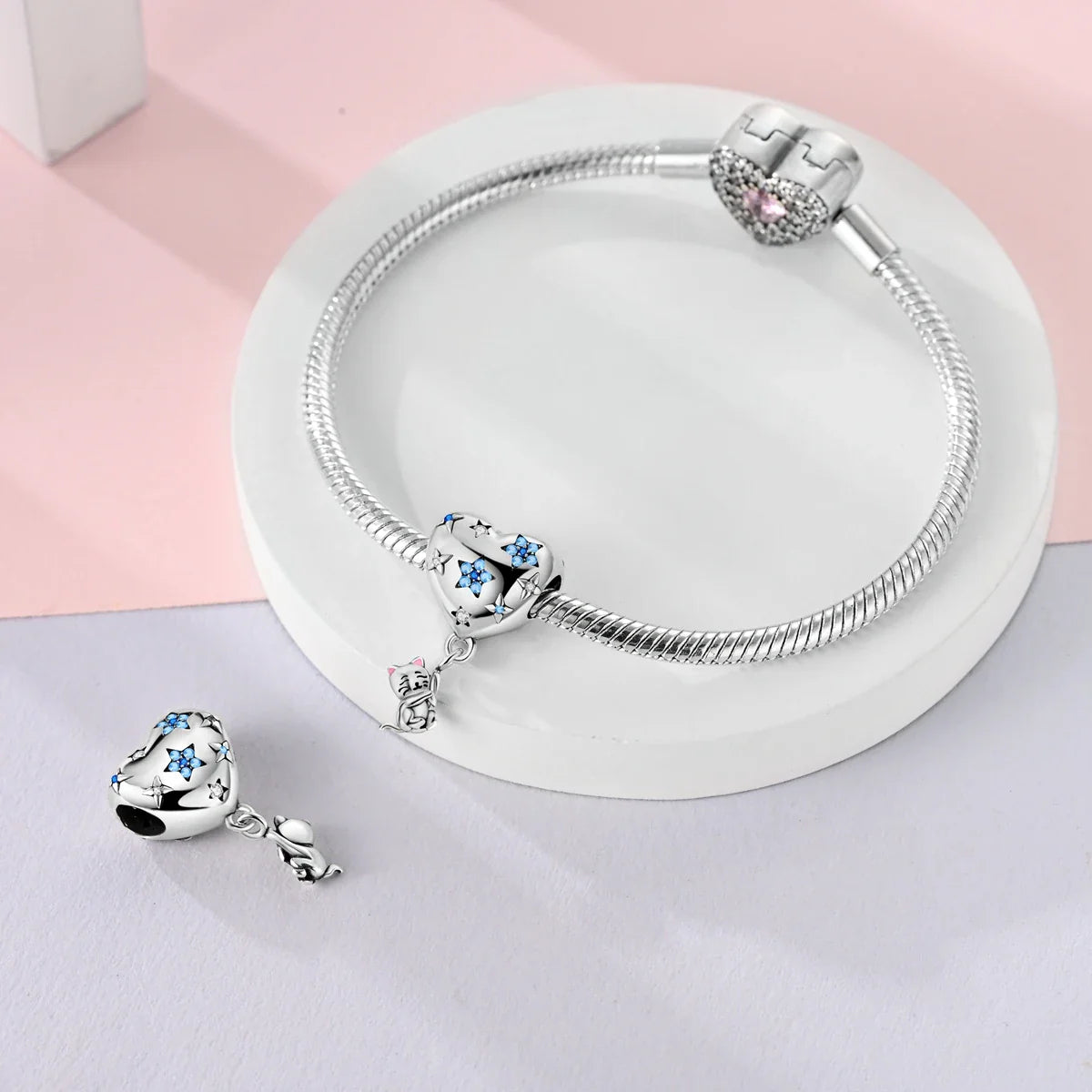 butterfly heart bracelet