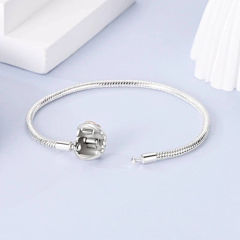 Silver Best Friend Heart Clasp Bracelet