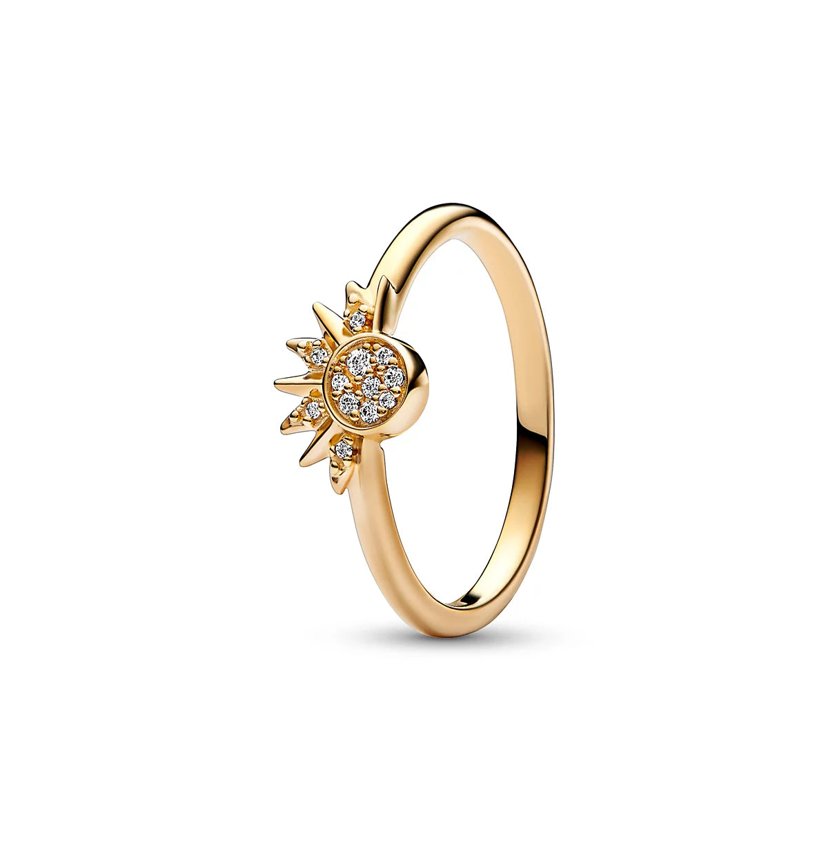 Cubic Zirconia Moments Celestial Sparkling Sun Ring