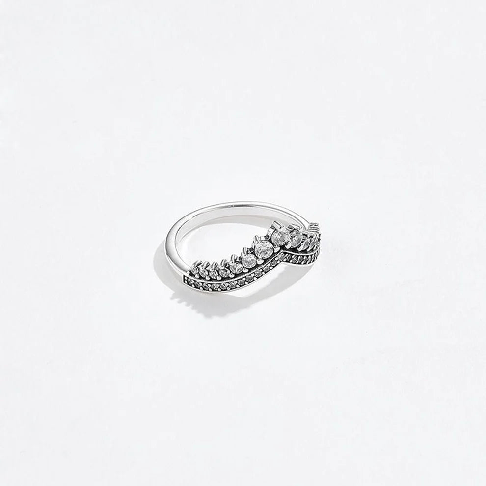 Crown Moissanite Wedding Ring