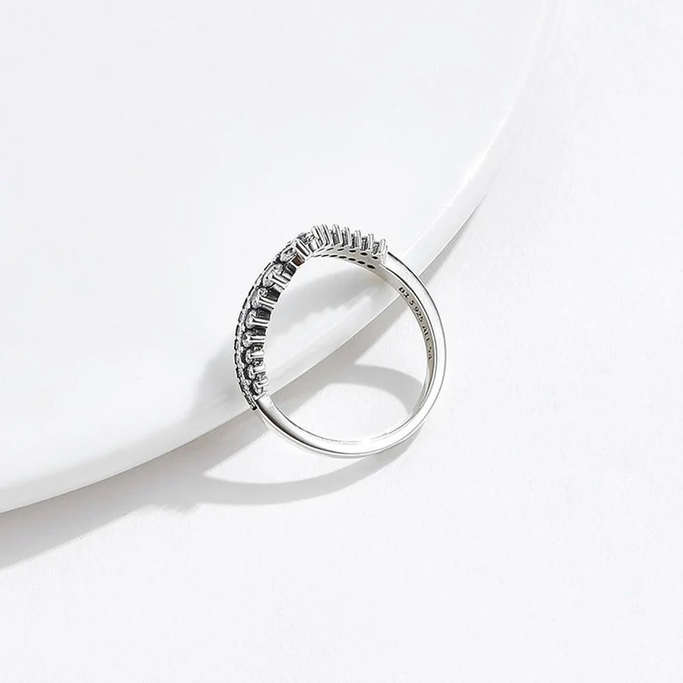 Crown Moissanite Wedding Ring