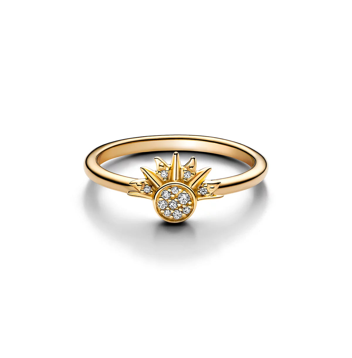 Cubic Zirconia Moments Celestial Sparkling Sun Ring