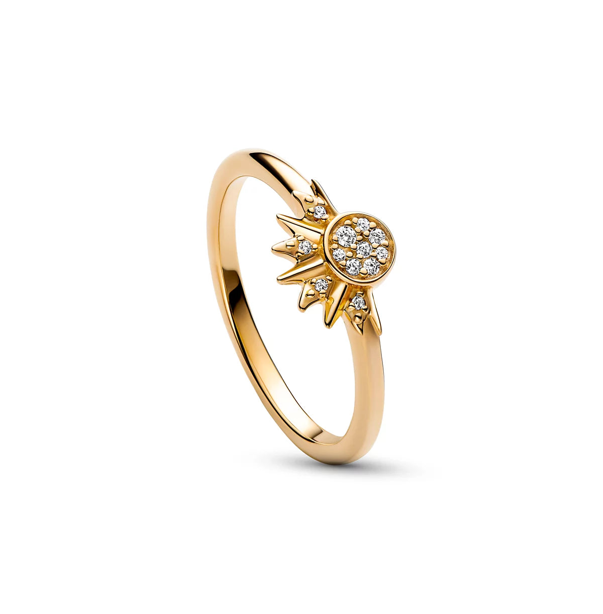 Cubic Zirconia Moments Celestial Sparkling Sun Ring