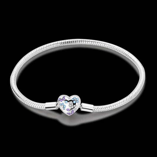 butterfly heart bracelet