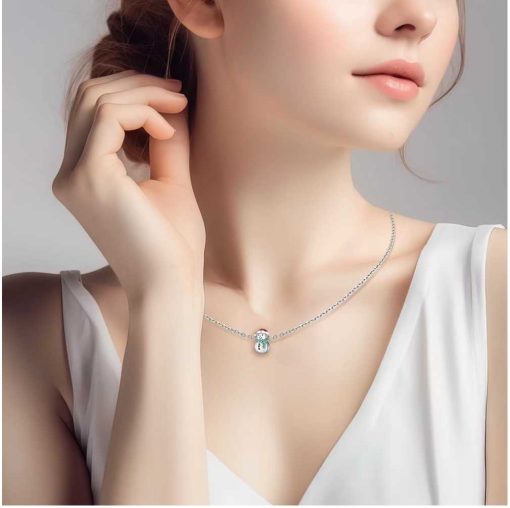 Pandora style pendant The snowman