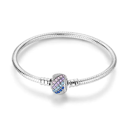 Sterling Silver Sparkle Charm Bracelet