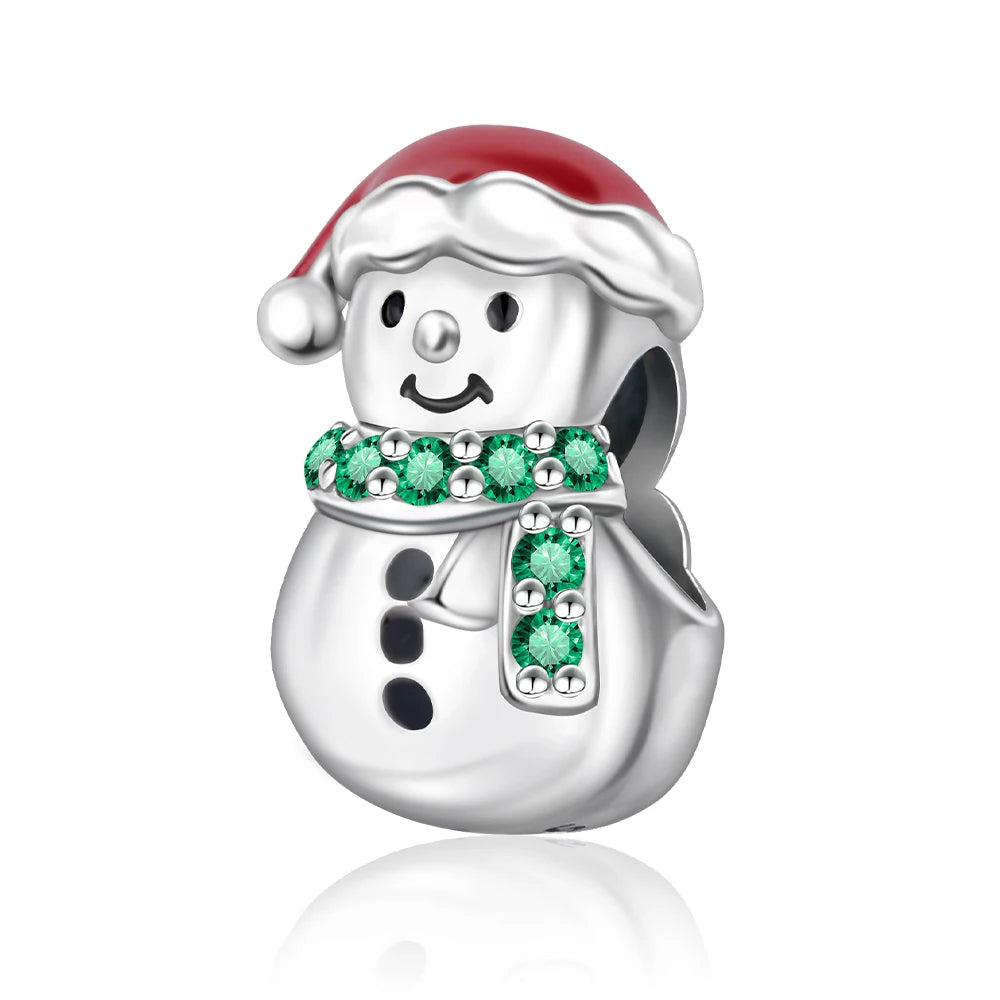 Pandora style pendant The snowman