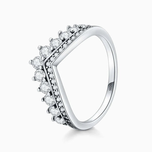 Crown Moissanite Wedding Ring