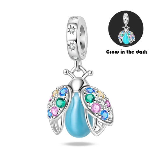 Blue Firefly Charm